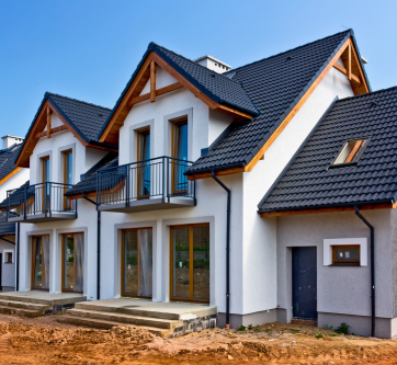 HVAC system installation in a new construction home